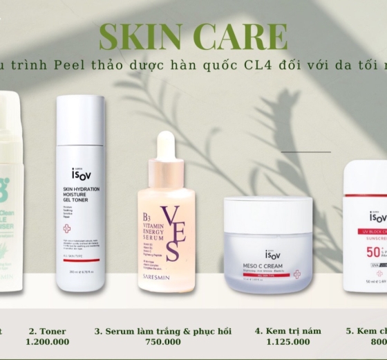 ISOV Bộ sản phẩm chăm sóc da tối màu