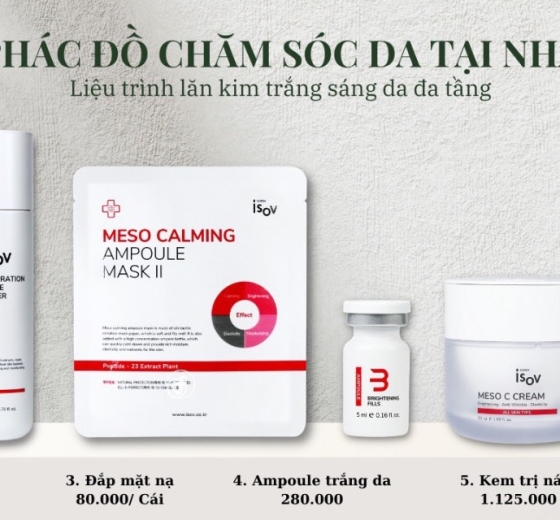 ISOV Bộ sản phẩm chăm sóc da tại nhà