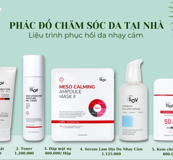 ISOV Bộ sản phẩm chăm sóc danhạy cảm